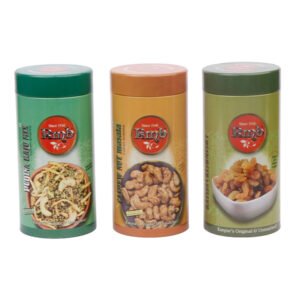 Assorted Namkeen Combo Pack Of 3 contains Pudina Kaju Mixture Namkeen 250g, Masala Kaju 250g & Kishmish 250g